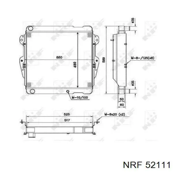 Comprar 52111 NRF Radiador de auto