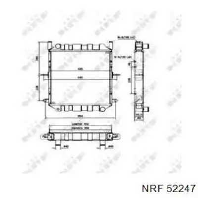 Radiador 52247 NRF