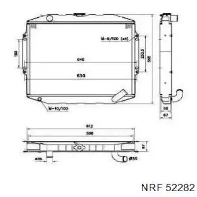 Radiador 628953 Nissens