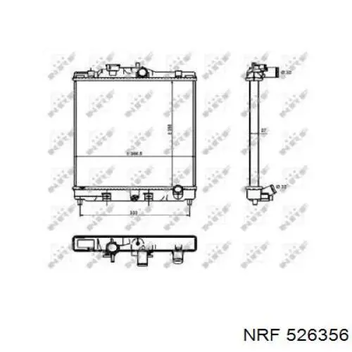 Comprar 526356 NRF Radiador de auto