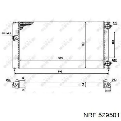 529501 NRF Refrigeración del motor