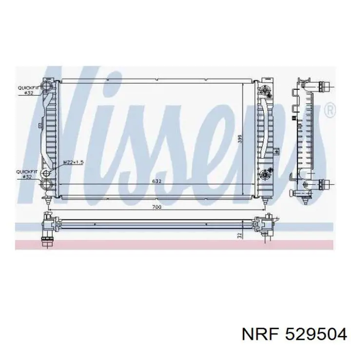 Comprar 529504 NRF Radiador de auto