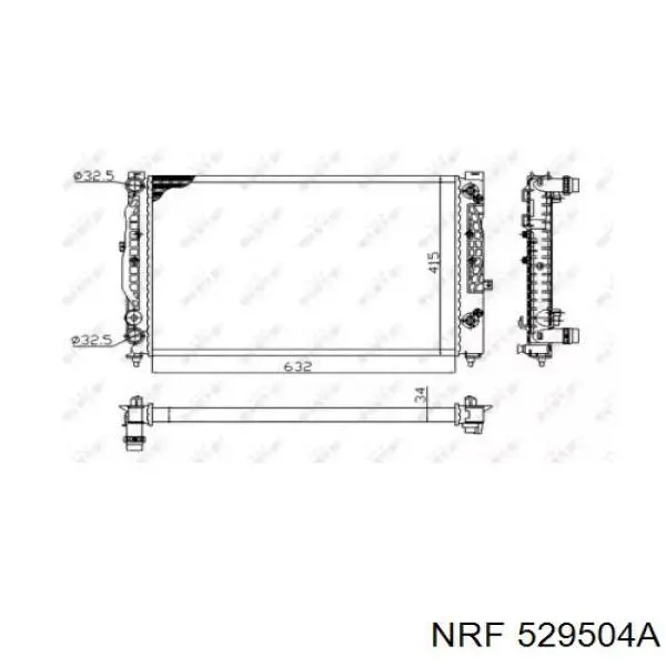 529504A NRF radiador