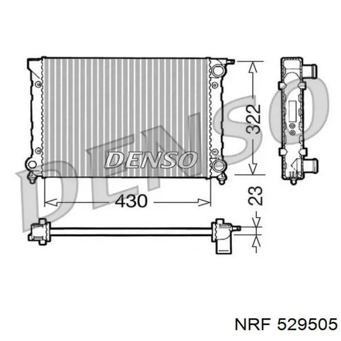 529505 NRF Refrigeración del motor