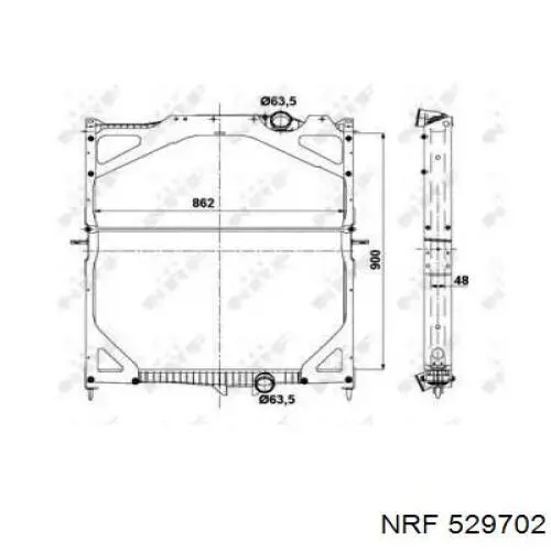 529702 NRF Refrigeración del motor