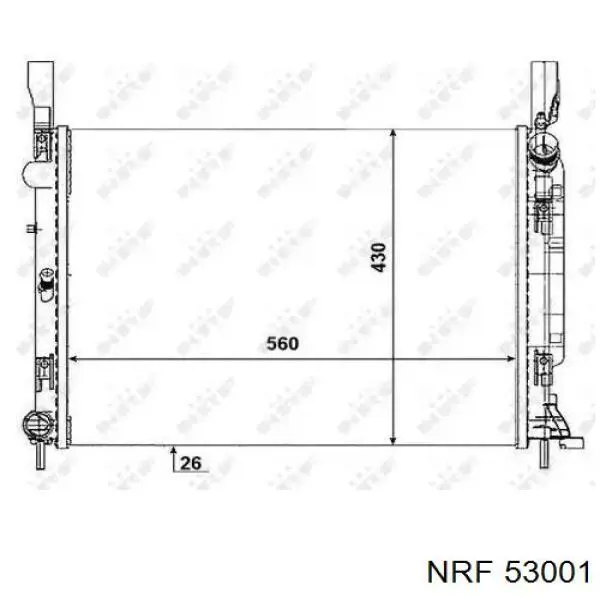 Comprar 53001 NRF Radiador de auto