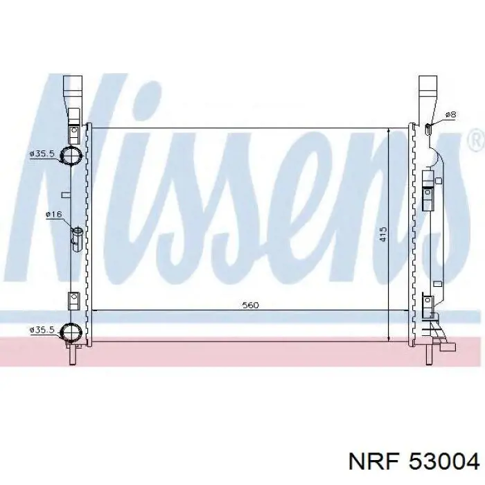 Comprar 53004 NRF Radiador de auto