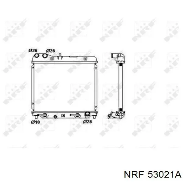Comprar 53021A NRF Radiador de auto