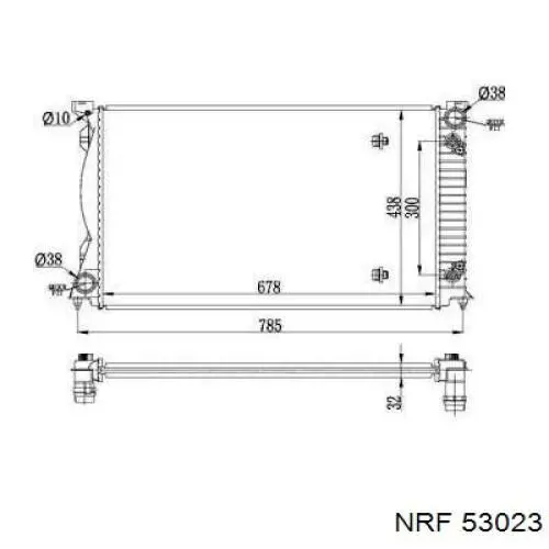 Comprar 53023 NRF Radiador de auto