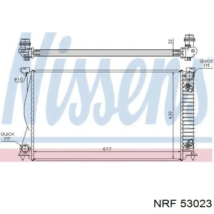 53023 NRF radiador