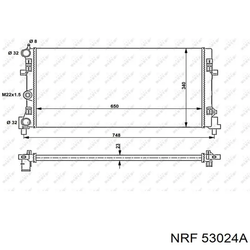 53024A NRF radiador
