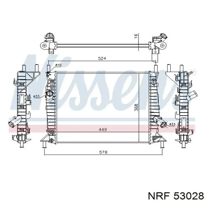53028 NRF radiador