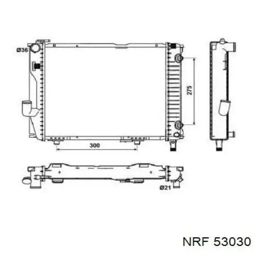 53030 NRF radiador
