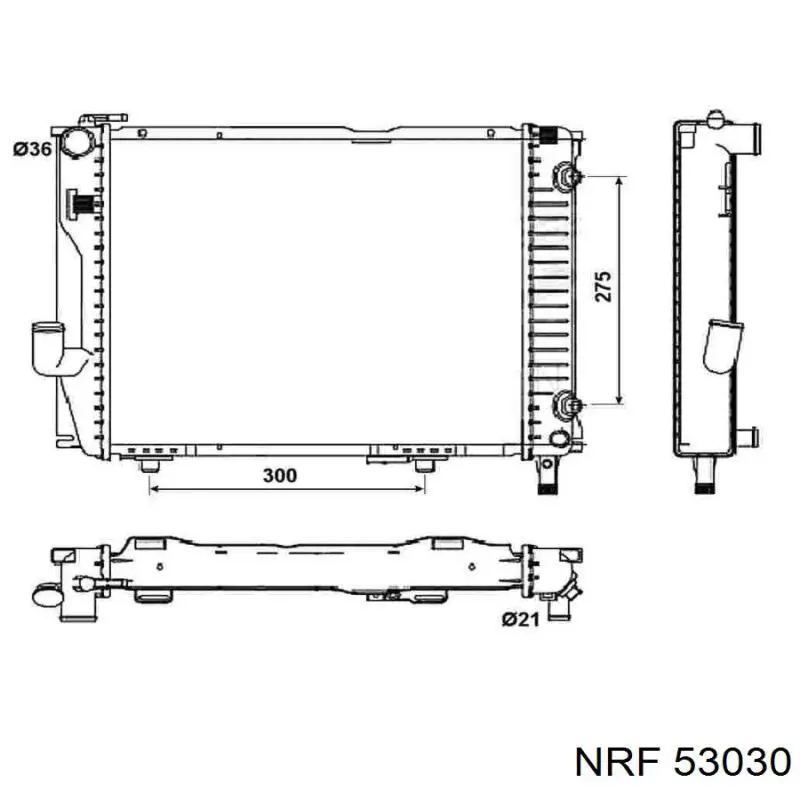 Comprar 53030 NRF Radiador de auto