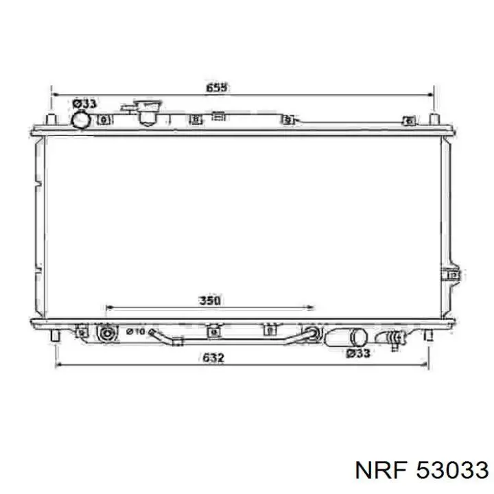 53033 NRF radiador