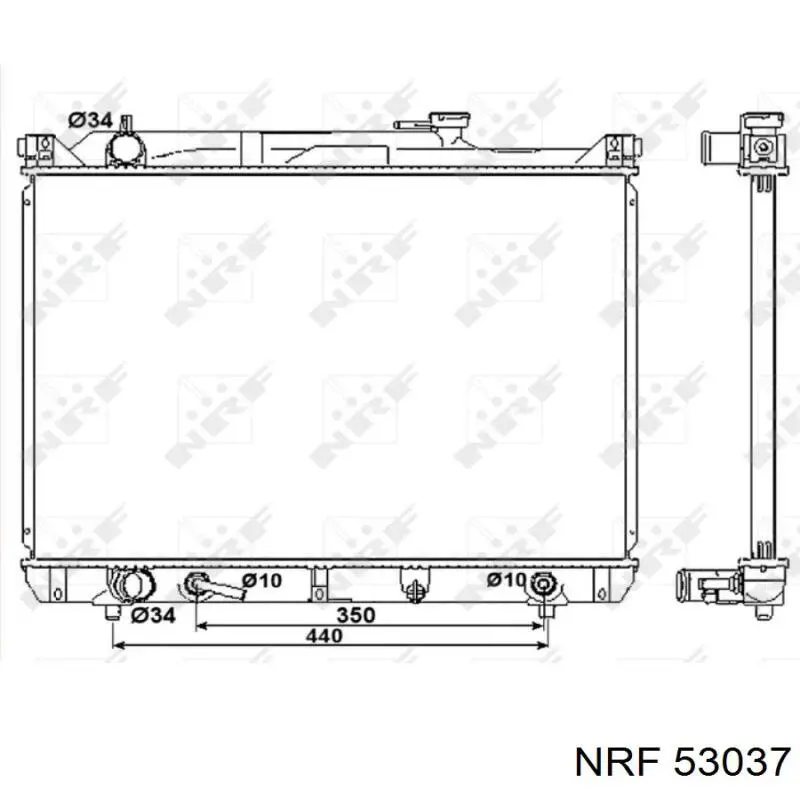 Comprar 53037 NRF Radiador de auto