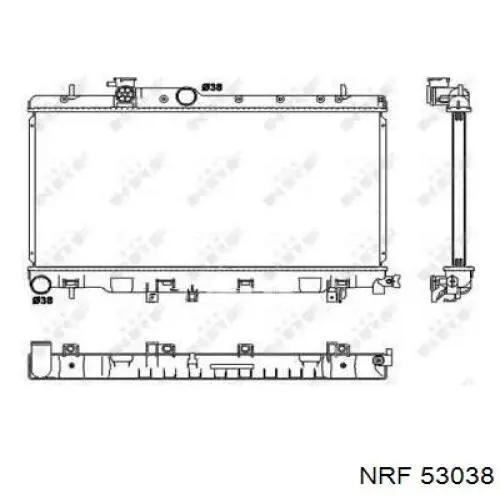 Comprar 53038 NRF Radiador de auto