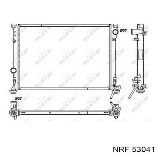 53041 NRF radiador