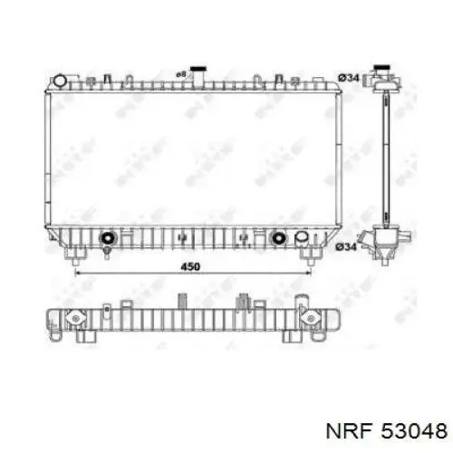 53048 NRF Refrigeración del motor