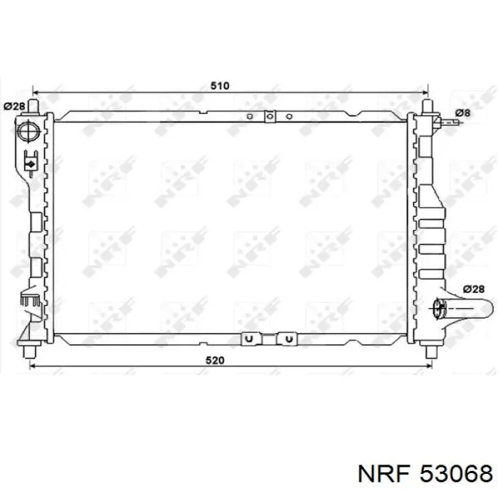 96477777 Opel radiador refrigeración del motor