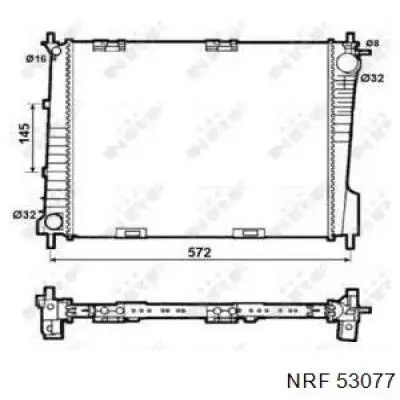 605508-4 Polcar radiador refrigeración del motor