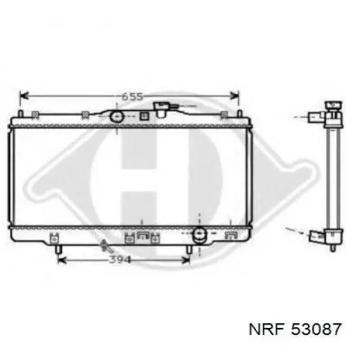 Comprar 53087 NRF Radiador de auto