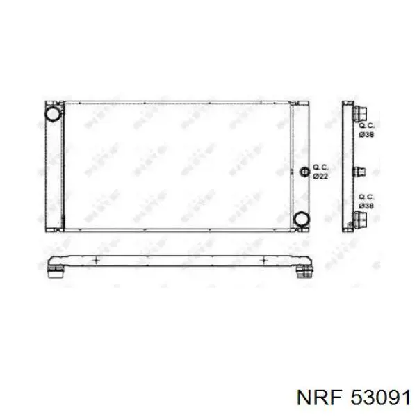 Comprar 53091 NRF Radiador de auto