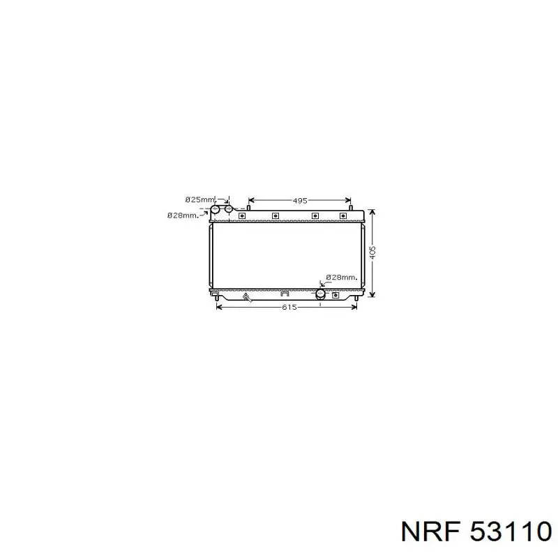 Água radiador NRF 53110 precio, desde 114,89 EUR