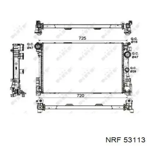 Radiador 53113 NRF