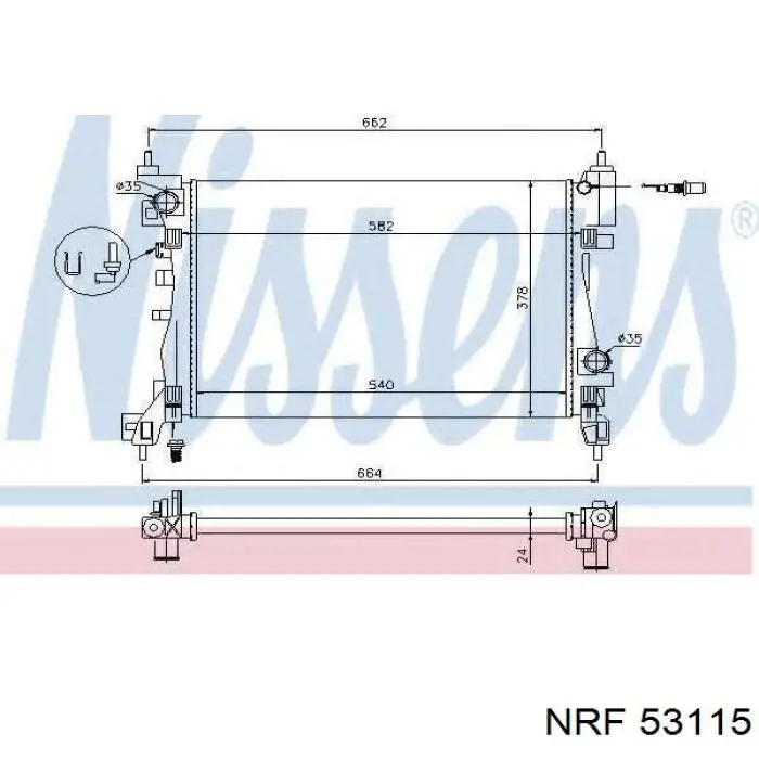 53115 NRF Refrigeración del motor