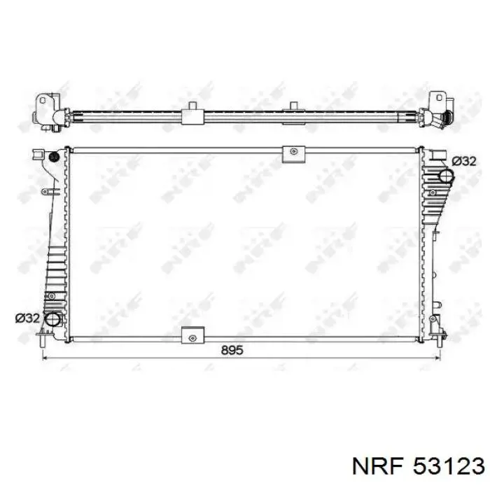 Comprar 53123 NRF Radiador de auto