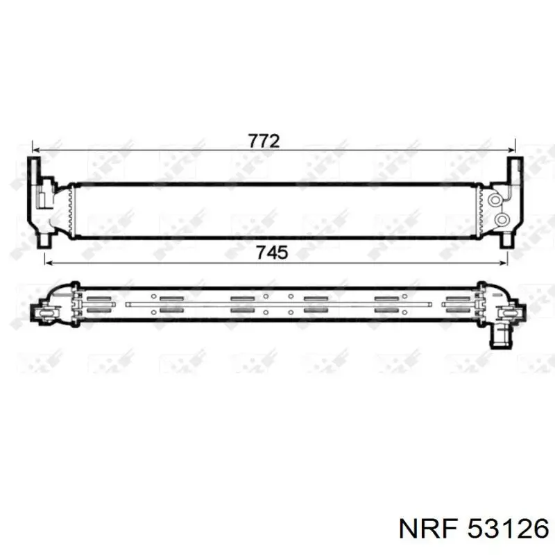 Radiador adicional de refrigeración del motor NRF 53126 precio, desde 132,94 EUR