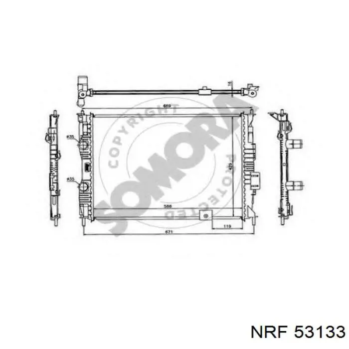 Comprar 53133 NRF Radiador de auto