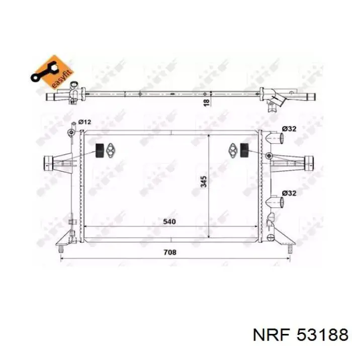 53188 NRF Refrigeración del motor