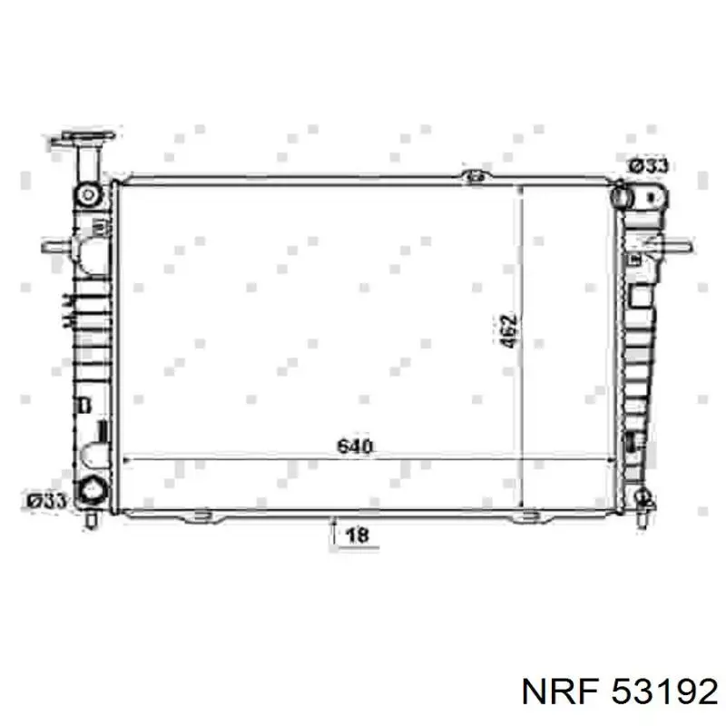 53192 NRF radiador