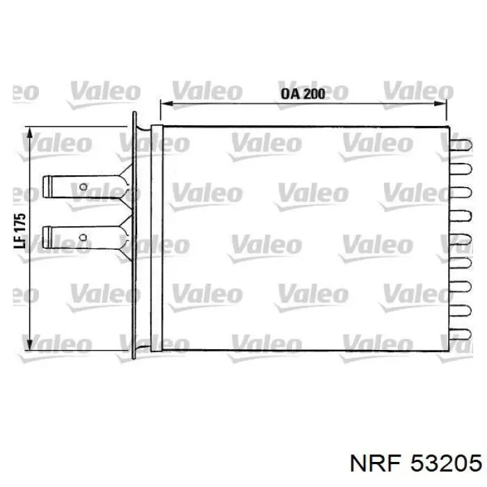 58939322 Fiat/Alfa/Lancia radiador de calefacción