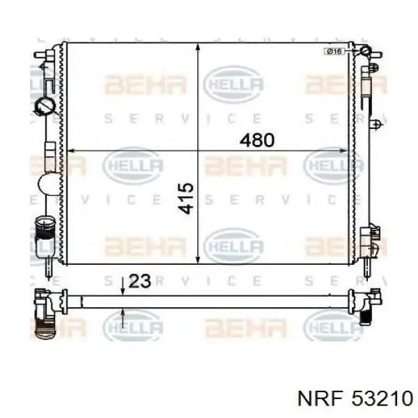 Água radiador NRF 53210 precio, desde 38,97 EUR