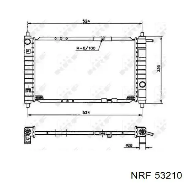 Comprar 53210 NRF Radiador de auto
