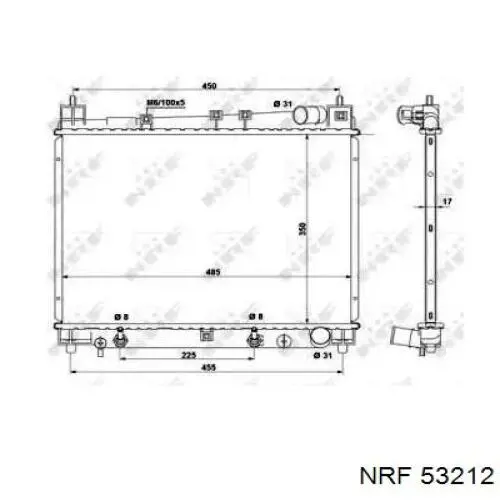 Radiador 1640021070 Toyota