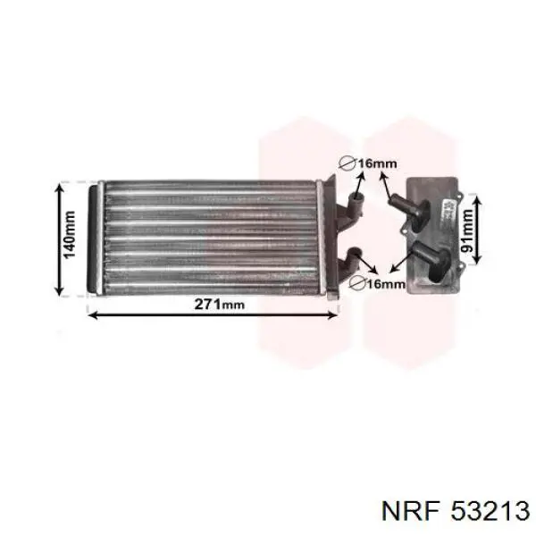 53213 NRF Radiador interior