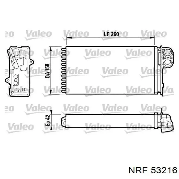 Radiador de calefacción NRF 53216 precio, desde 33,10 EUR