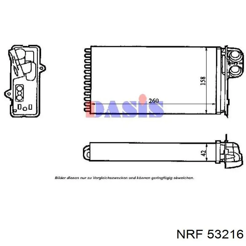Comprar 53216 NRF Radiador calefacción