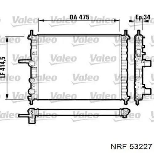 53227 NRF Refrigeración del motor