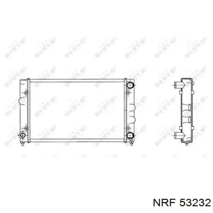 53232 NRF radiador