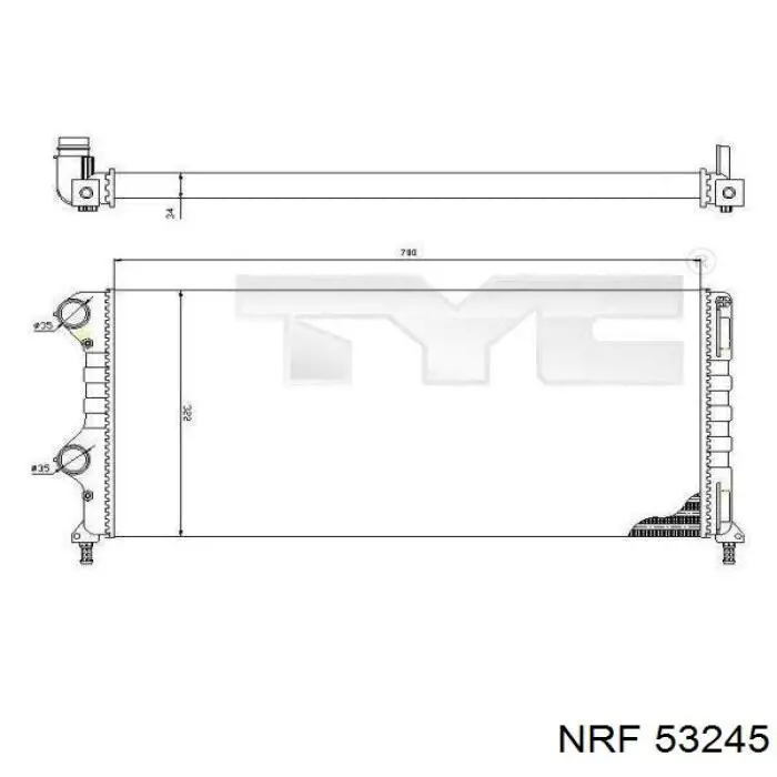 53245 NRF Refrigeración del motor