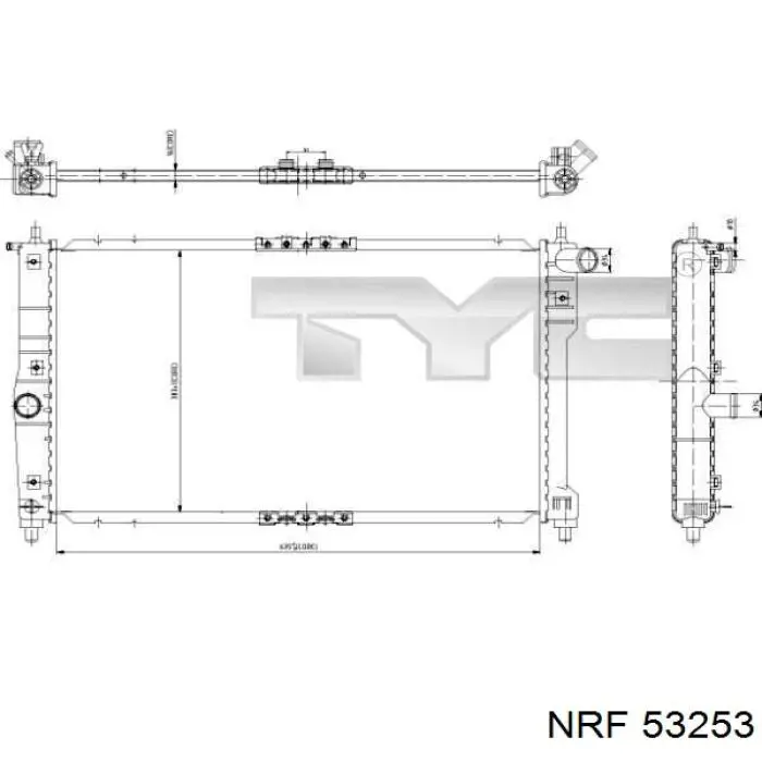 53253 NRF radiador