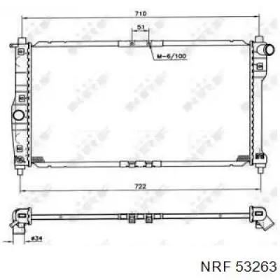 53263 NRF radiador