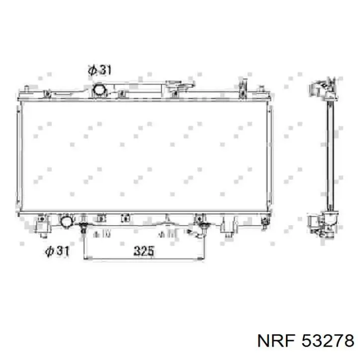 53278 NRF radiador