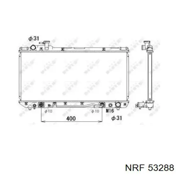 Comprar 53288 NRF Radiador de auto