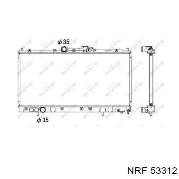 Radiador de água NRF 53312